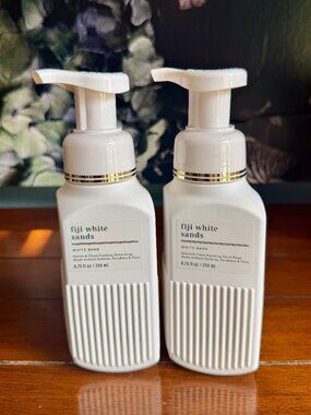 NEW 2-Pc FIJI WHITE SANDS Foaming Hand Soap Bath & Body Works